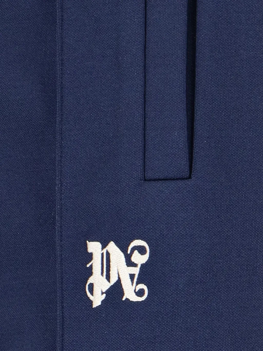 Palm Angels Logo Embroidered Straight-Leg Pants