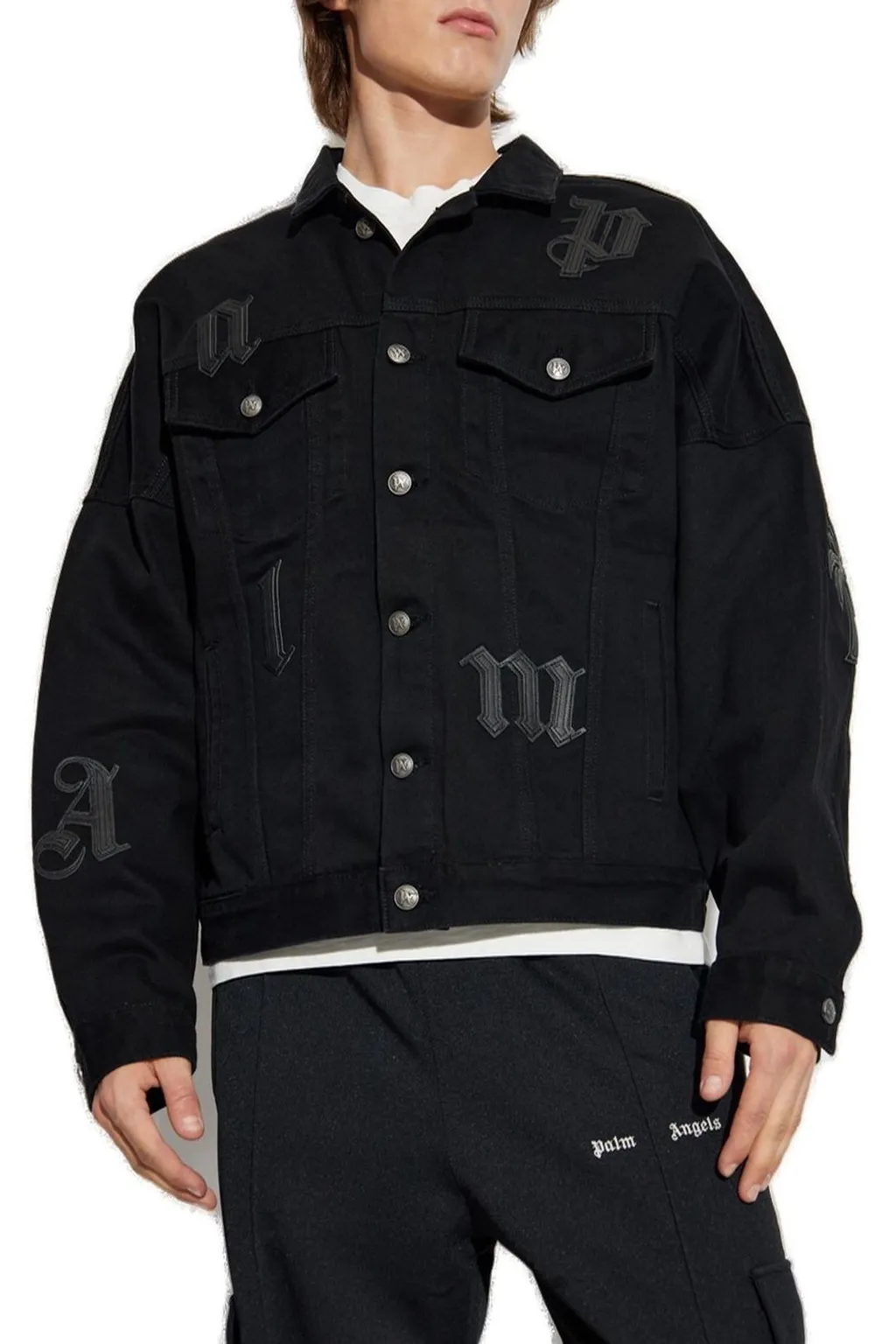 Palm Angels Logo Patch Denim Jacket