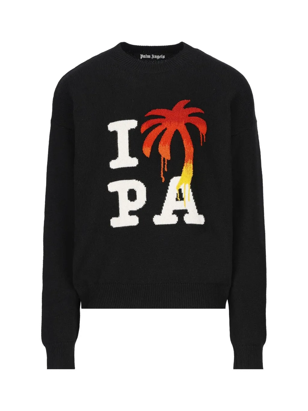 Palm Angels I Love Pa Crewneck Knitted Jumper