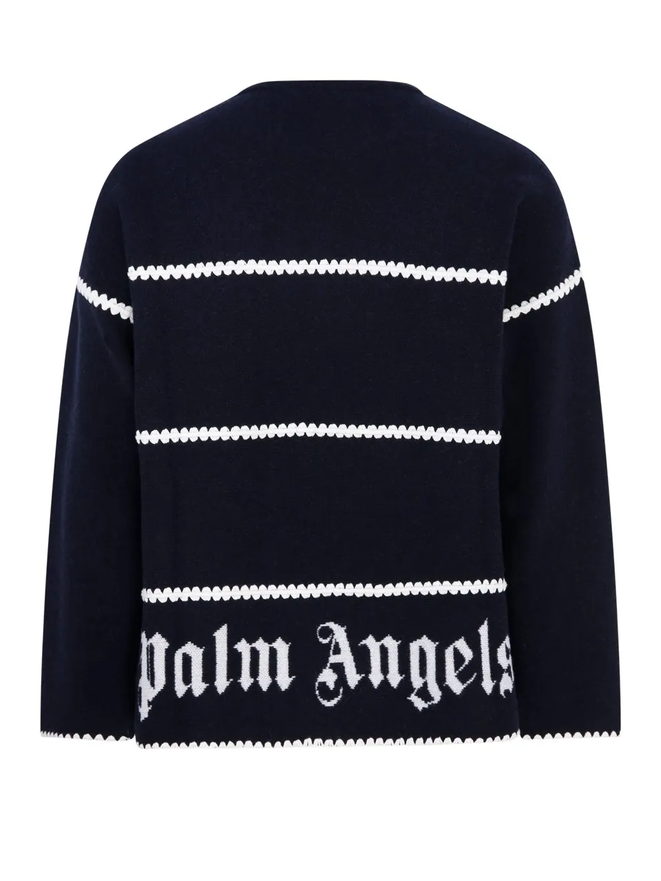 Palm Angels Logo Intarsia-Knit Jumper