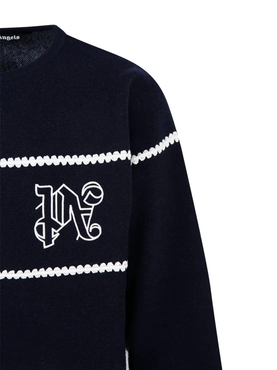 Palm Angels Logo Intarsia-Knit Jumper
