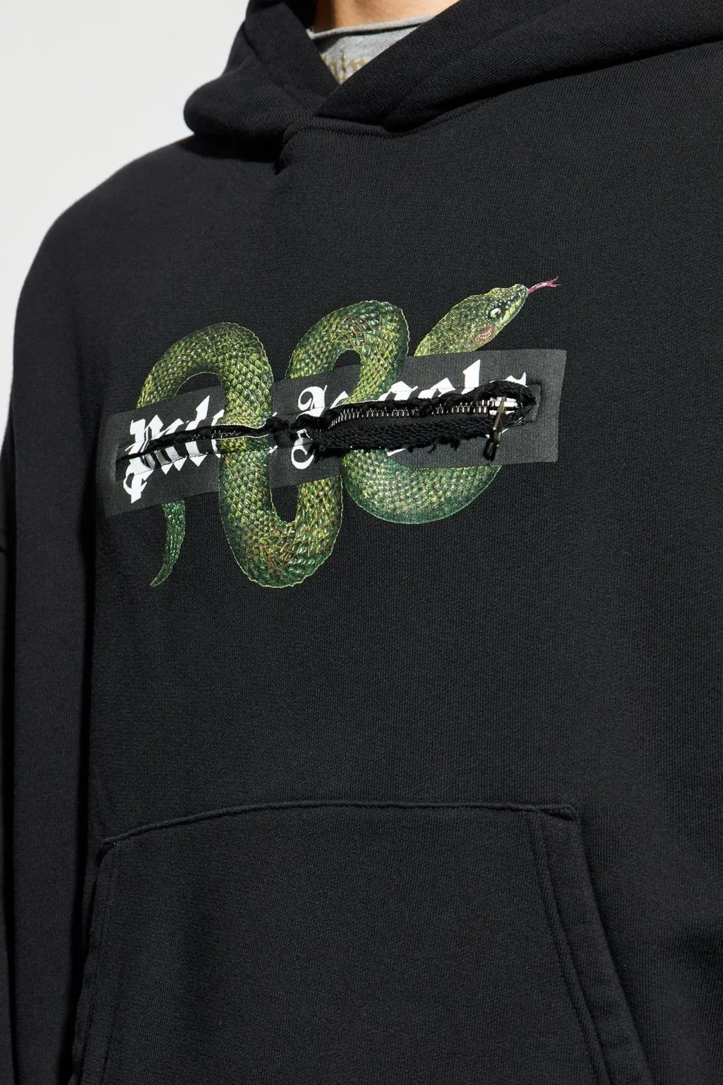 Palm Angels Snake Zip Box Hoodie