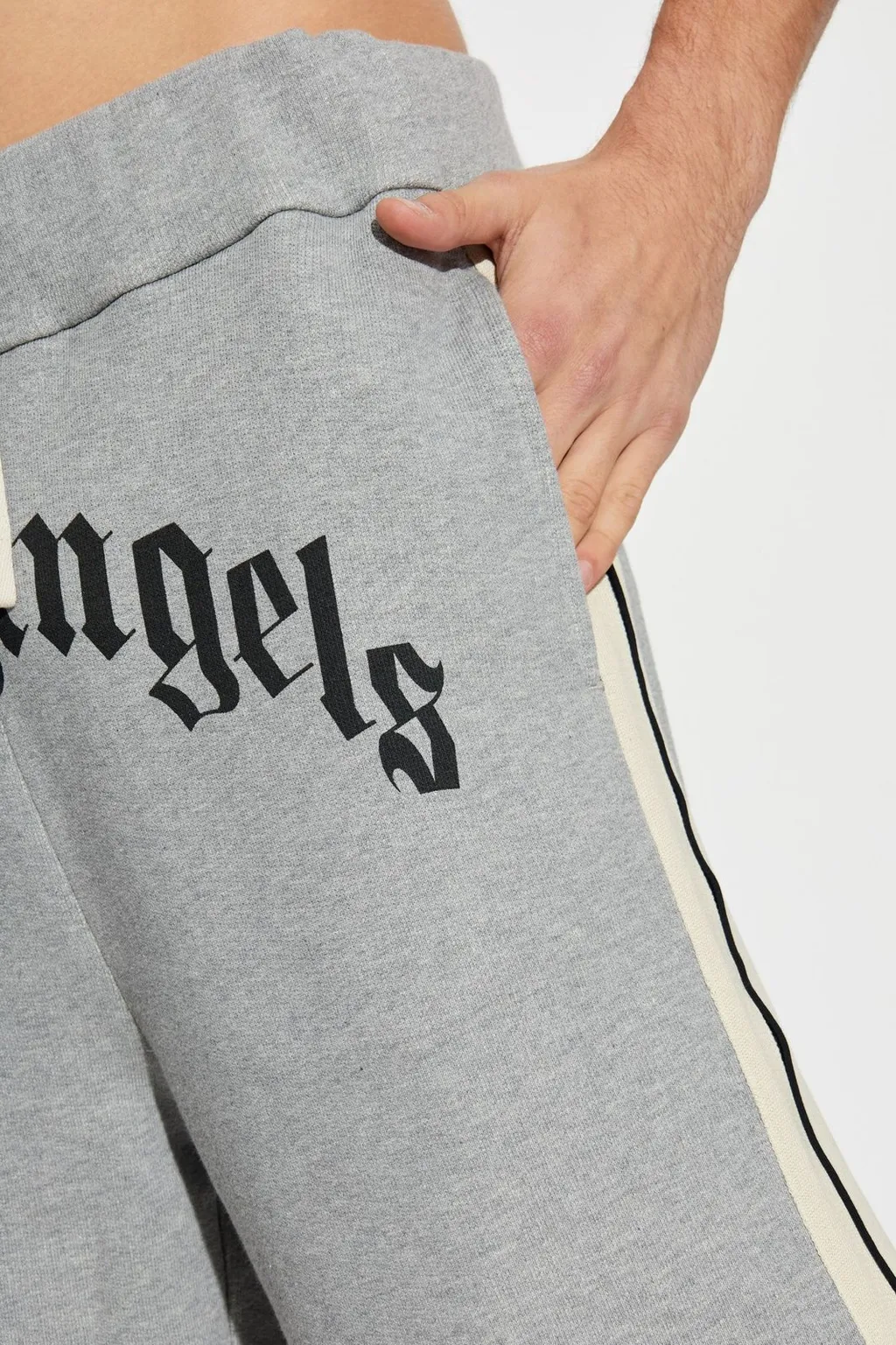 Palm Angels Curved Logo Printed Shorts