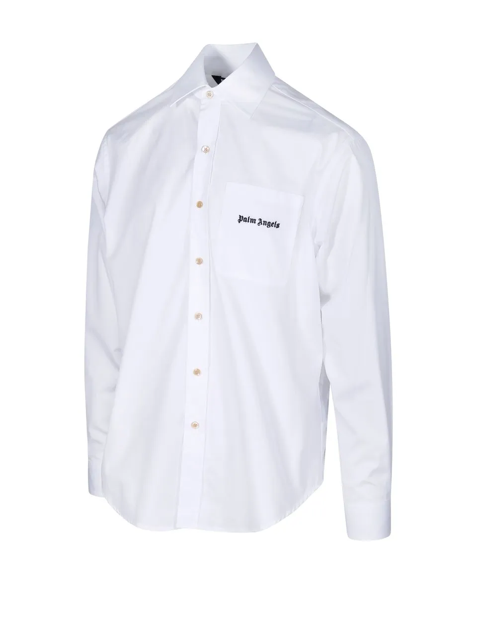 Palm Angels Logo-Embroidered Buttoned Shirt