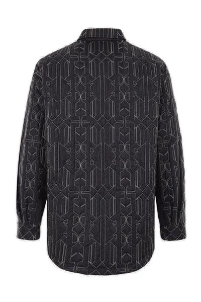 Palm Angels Monogram Long-Sleeved Shirt