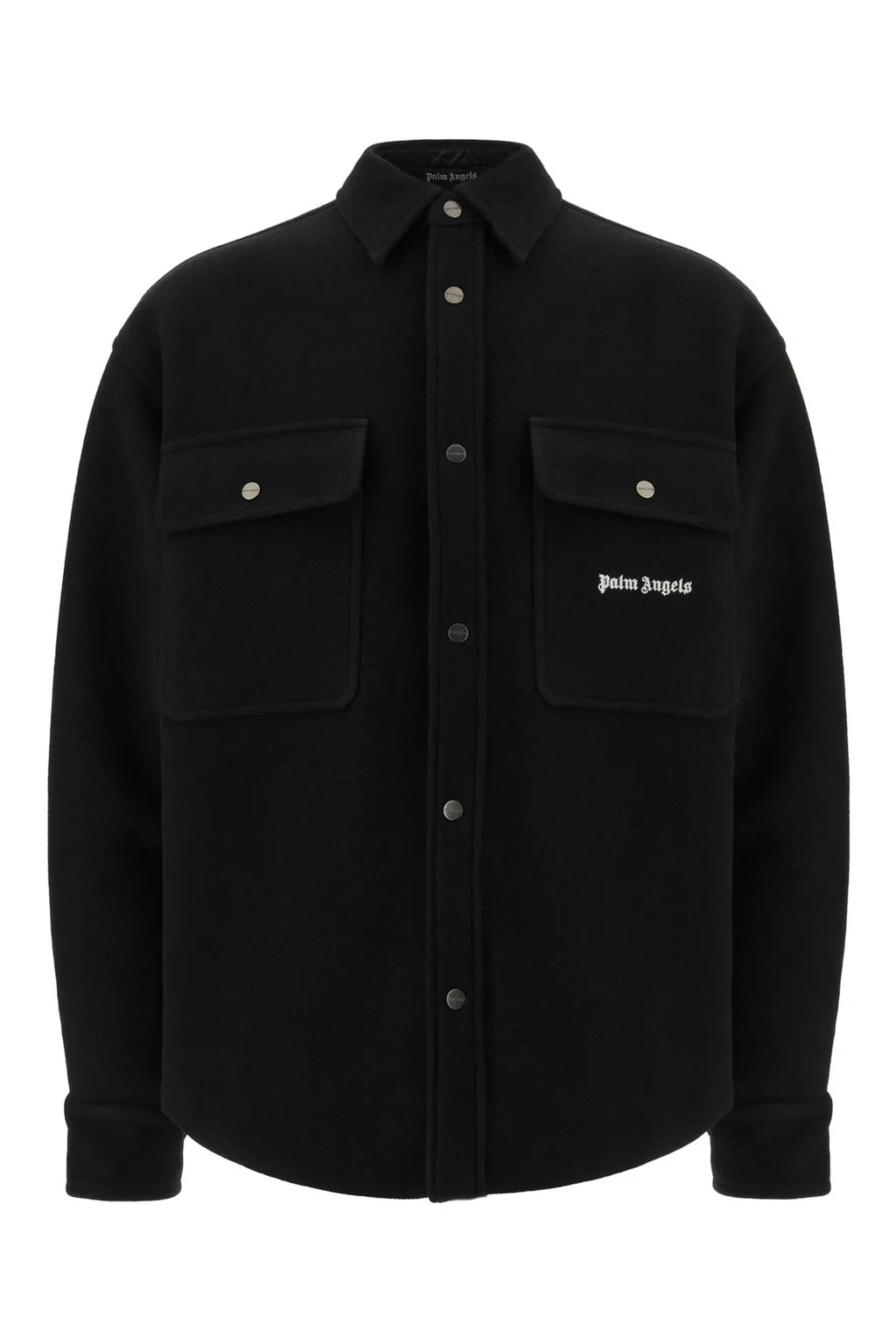 Palm Angels Logo-Embroidered Twill Overshirt