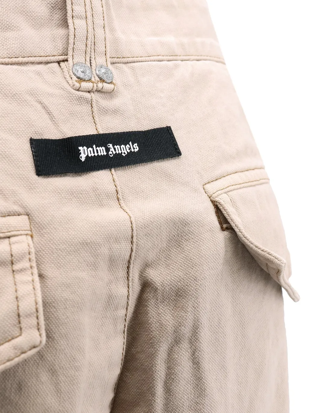 Palm Angels Mid-Rise Wide-Leg Pants