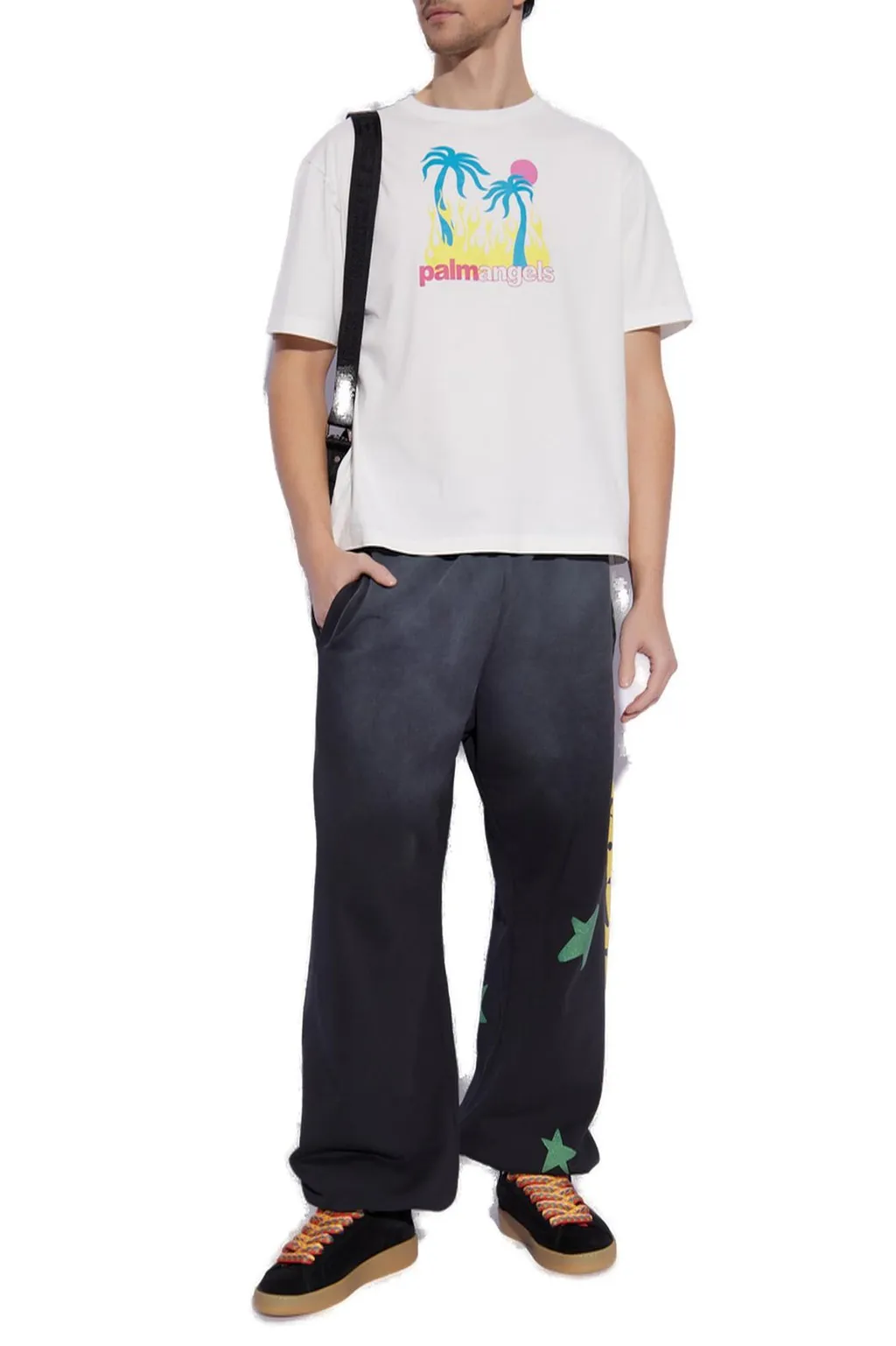 Palm Angels Burning Oasis Graphic Printed T-Shirt
