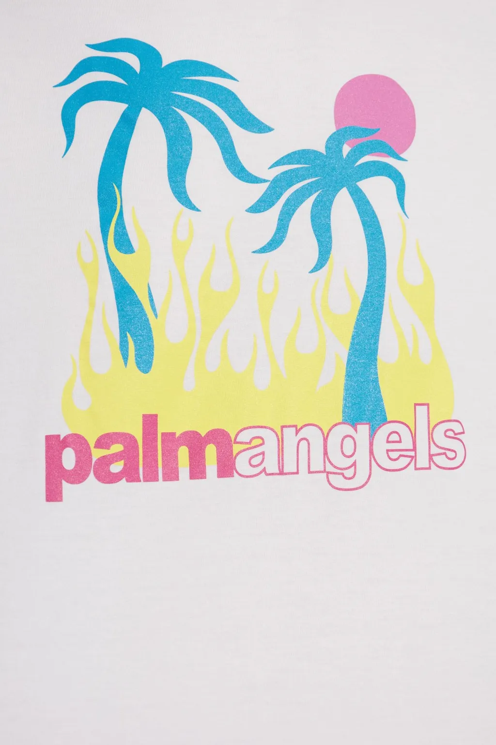 Palm Angels Burning Oasis Graphic Printed T-Shirt