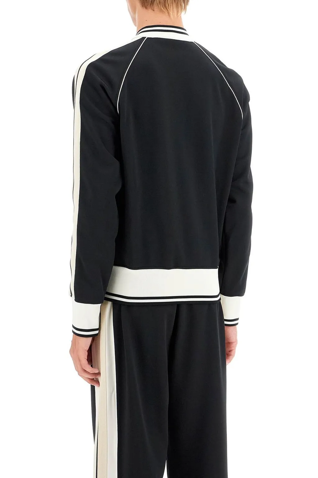 Palm Angels Pa Monogram Embroidered Zip-Up Sweatshirt
