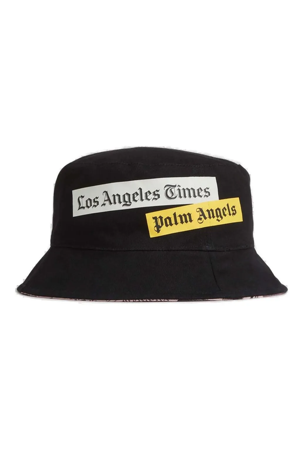 Palm Angels Logo Printed Reversible Bucket Hat