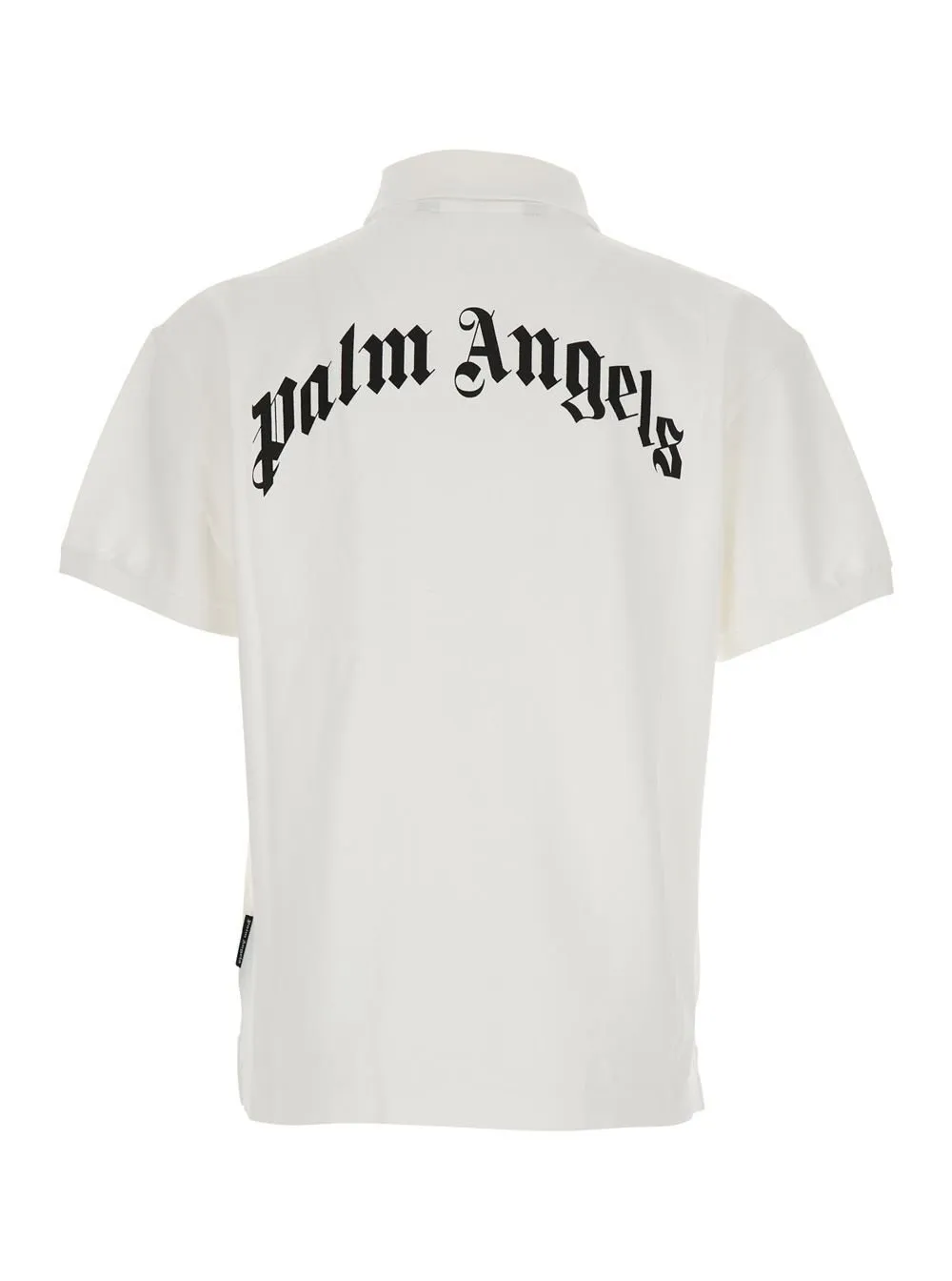 Palm Angels Logo Printed Short-Sleeved Polo Shirt