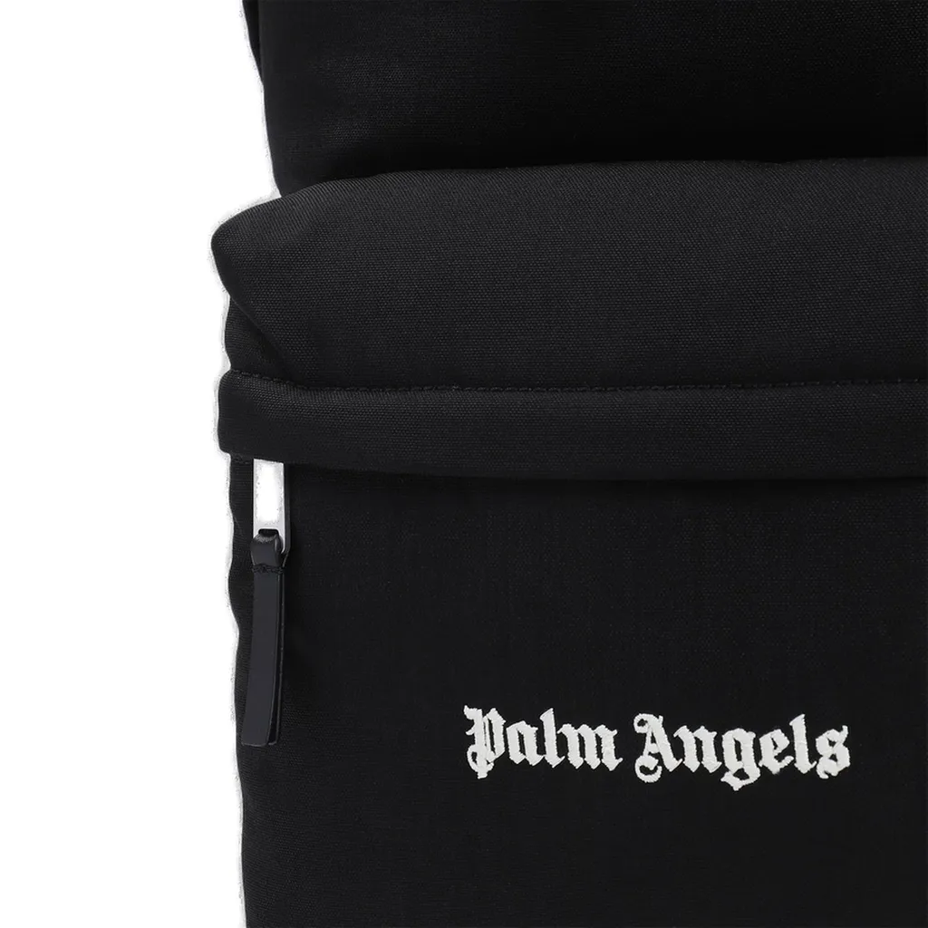 Palm Angels Logo Embroidered Zipped Backpack