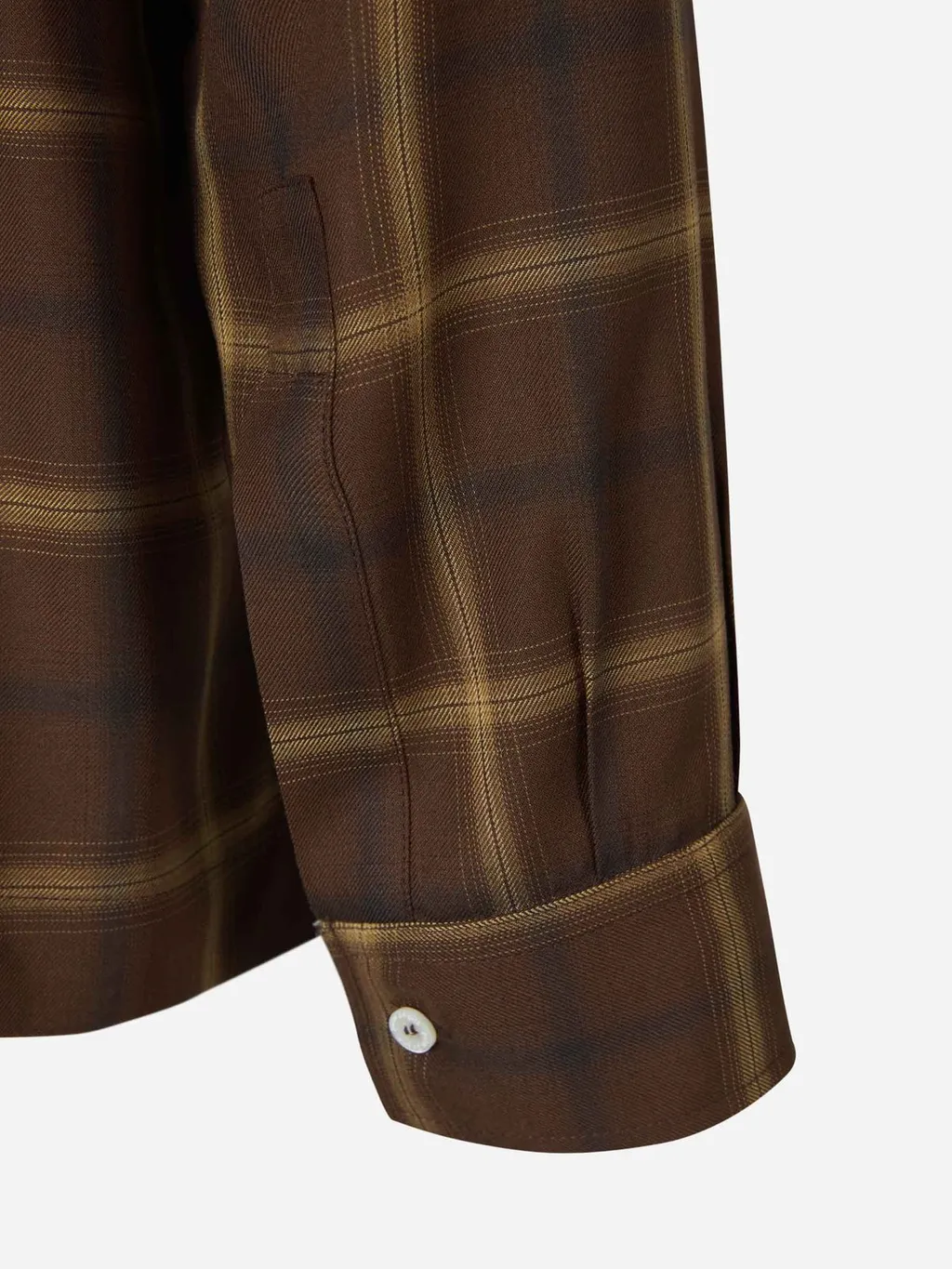 Palm Angels Logo Embroidered Checked Long-Sleeved Shirt