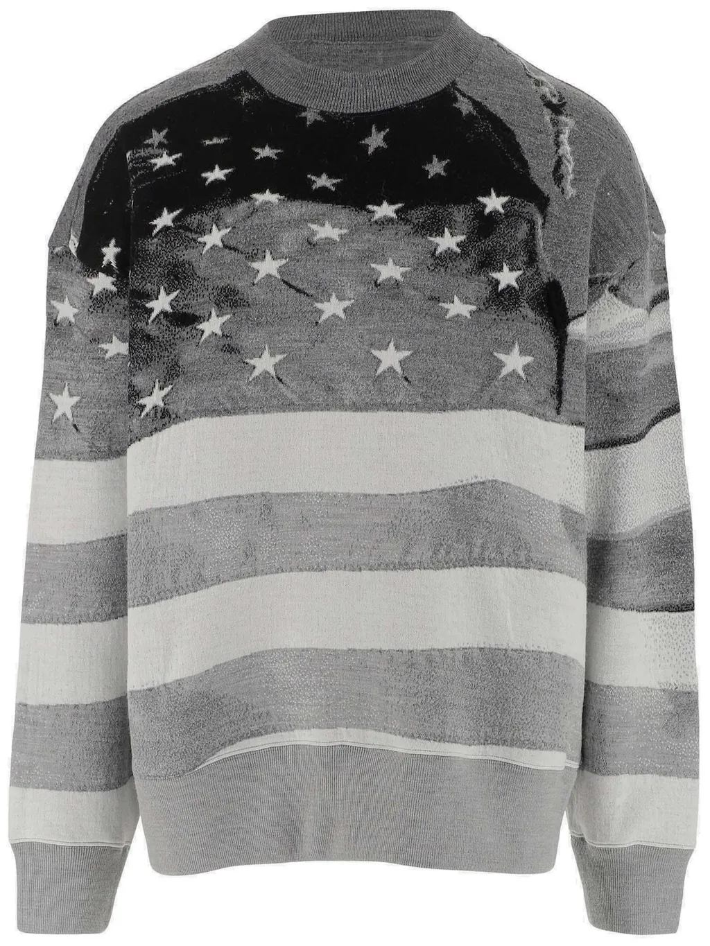 Palm Angels Star Printed Crewneck Sweatshirt