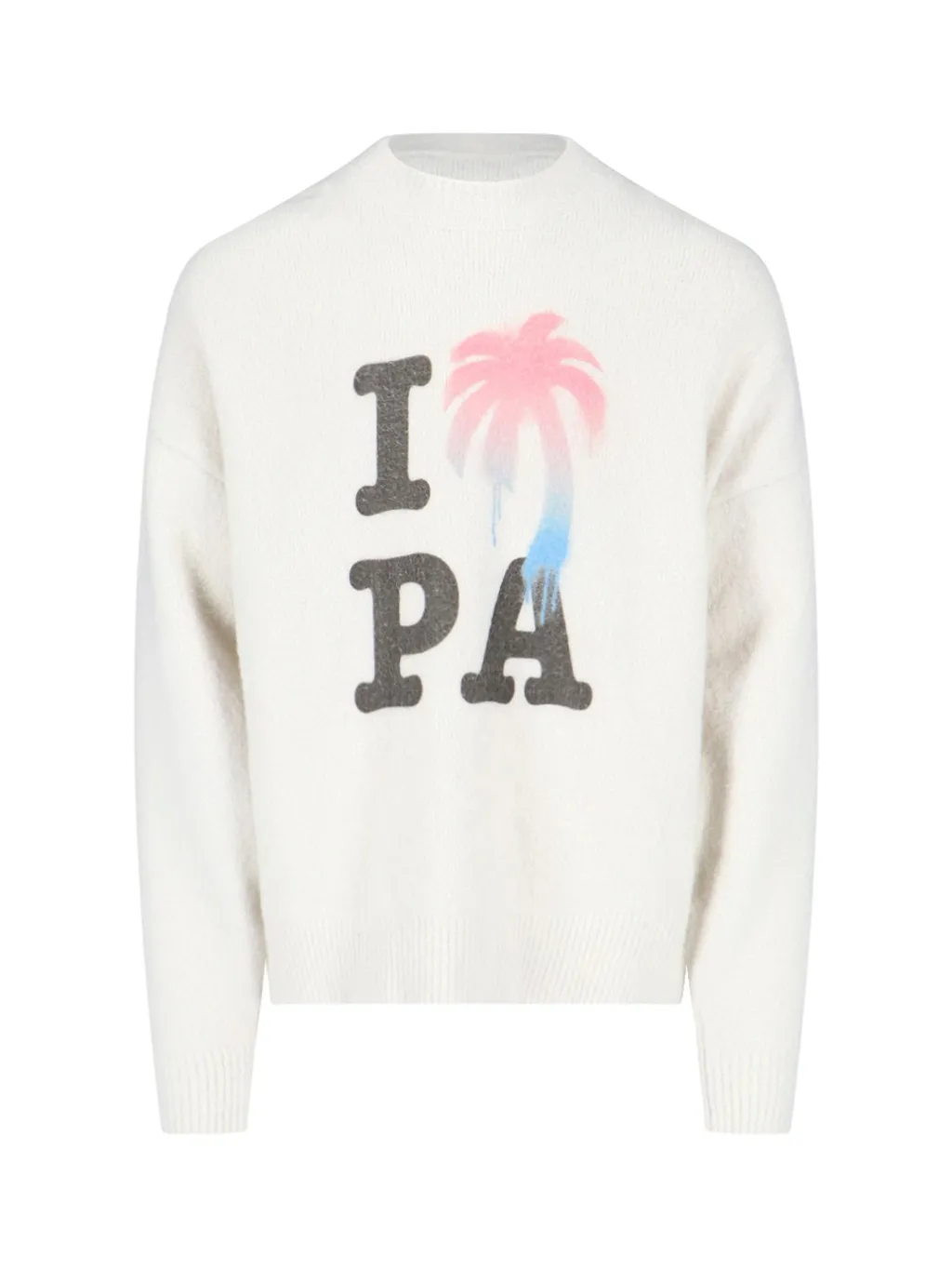 Palm Angels I Love Pa Crewneck Knit Jumper