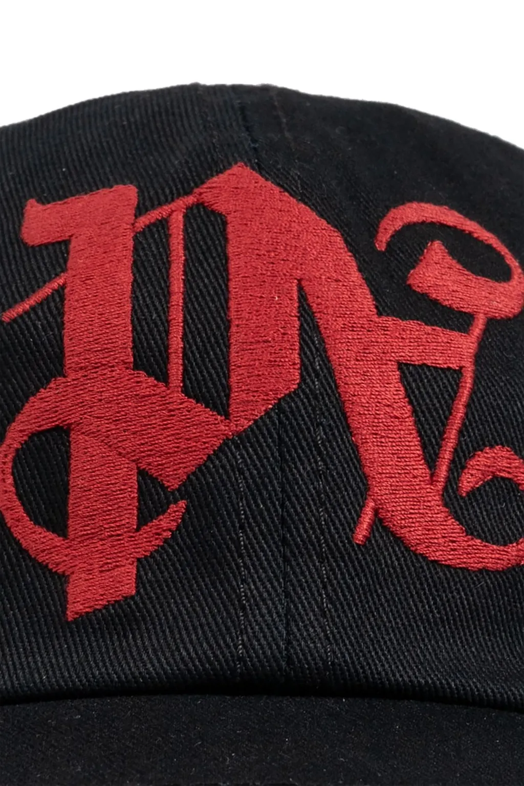 Palm Angels Logo Embroidered Baseball Cap