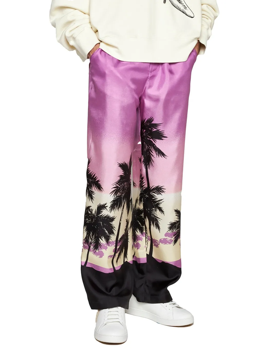Palm Angels Sunset-Printed Logo Waistband Pants