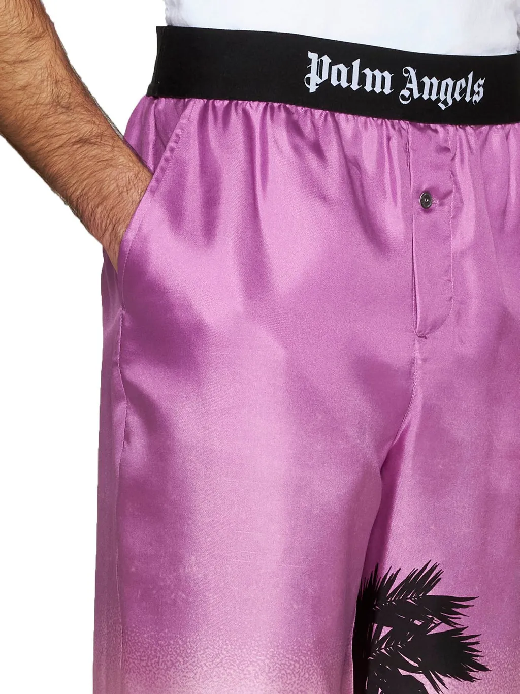 Palm Angels Sunset-Printed Logo Waistband Pants