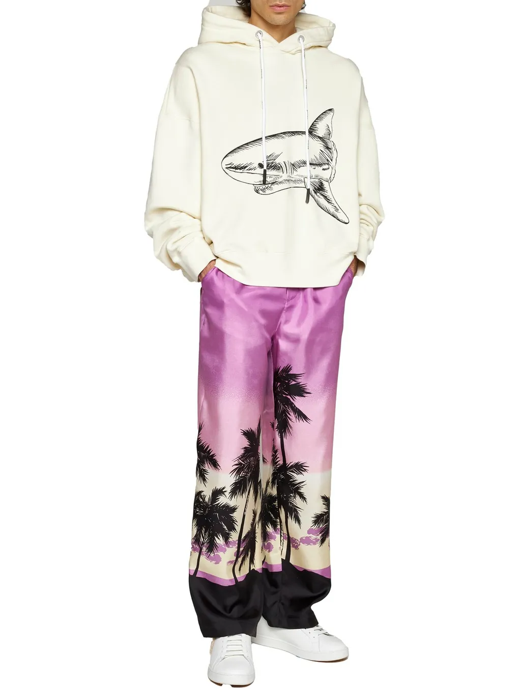 Palm Angels Sunset-Printed Logo Waistband Pants