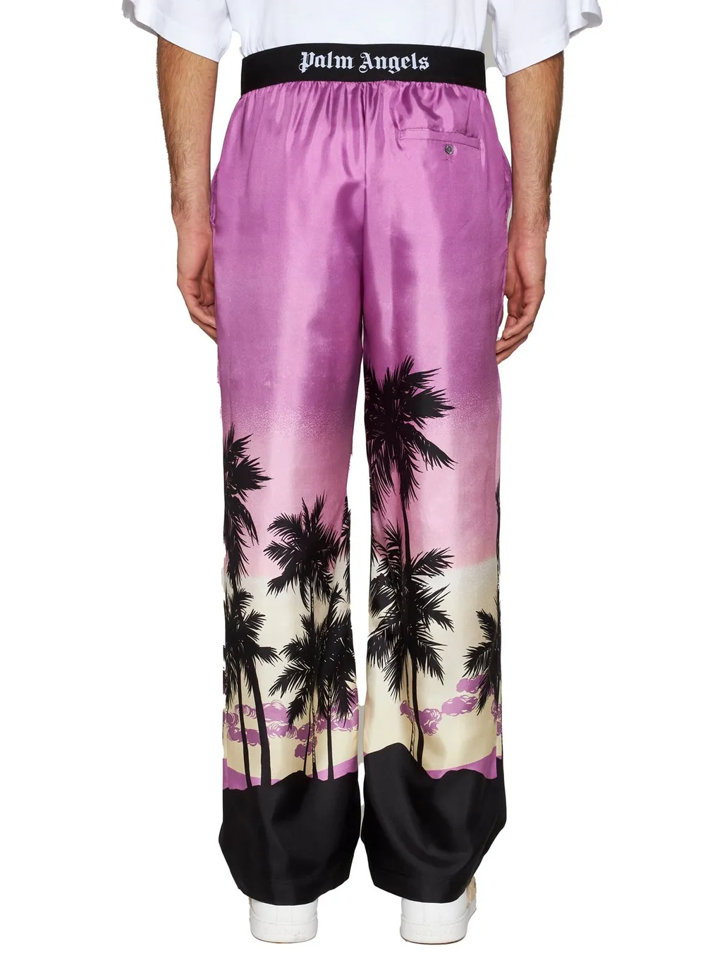 Palm Angels Sunset-Printed Logo Waistband Pants