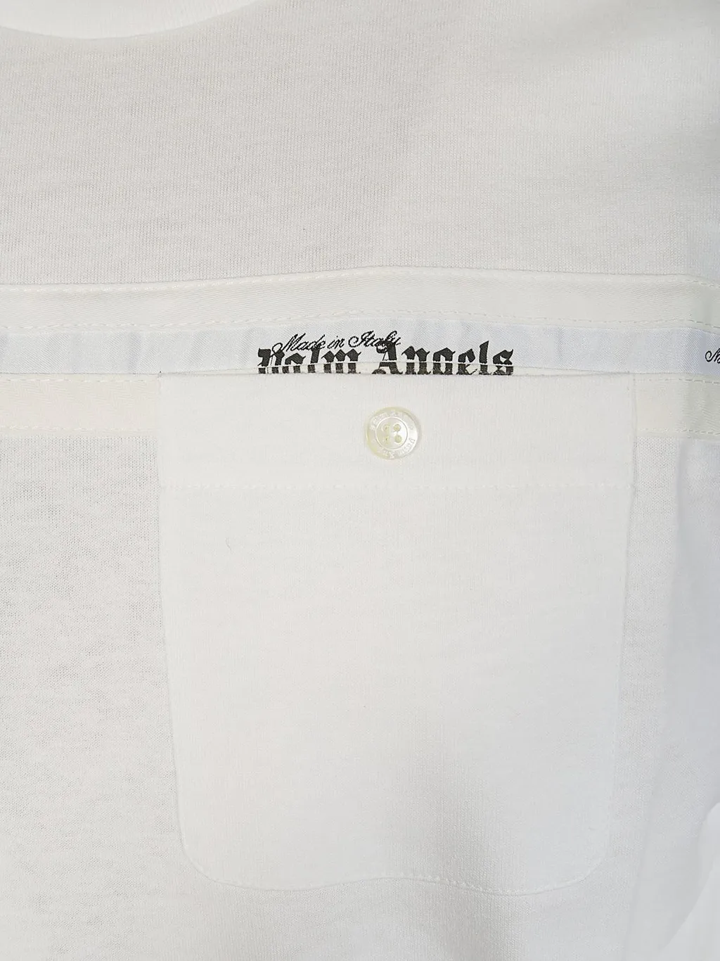 Palm Angels Logo-Tape Detailed Crewneck T-Shirt