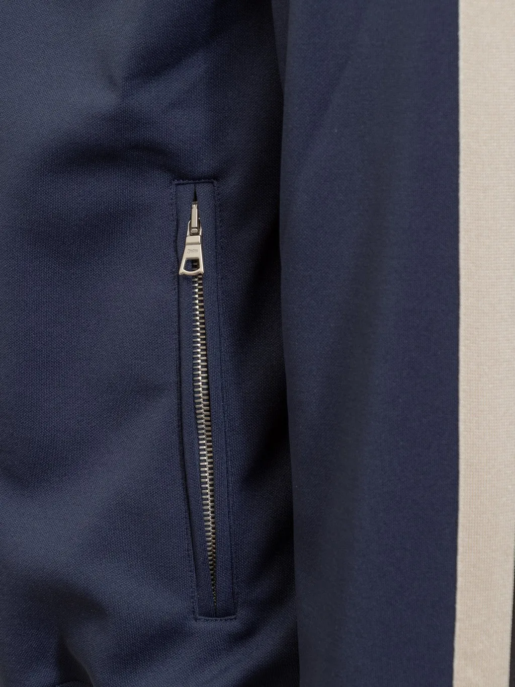 Palm Angels Logo Embroidered Zip-Up Jacket