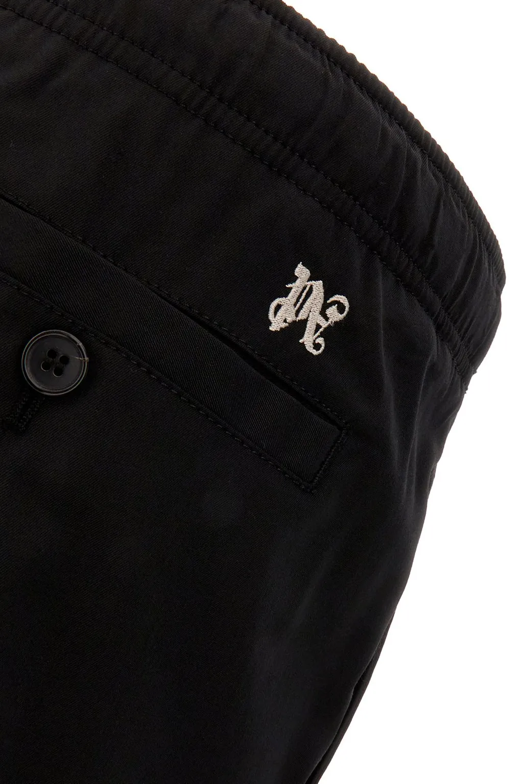 Palm Angels Logo Embroidered Drawstring Pants