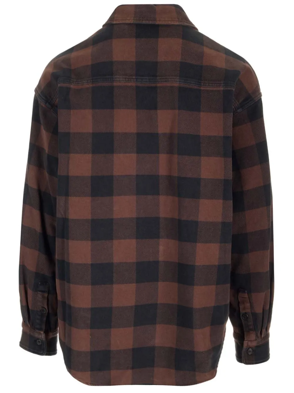 Palm Angels Pa Monogram Embroidered Checked Shirt