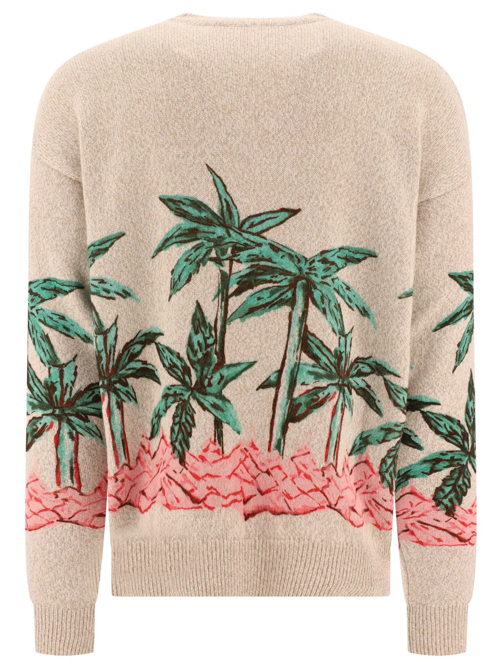 Palm Angels Palms Row-Printed Knitted Jumper
