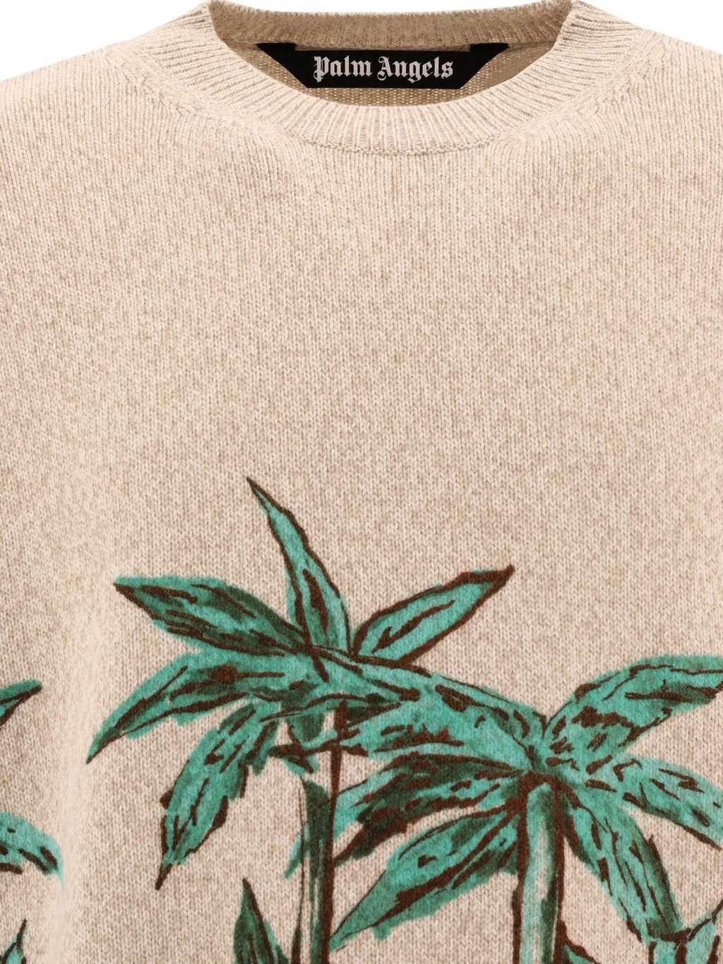 Palm Angels Palms Row-Printed Knitted Jumper