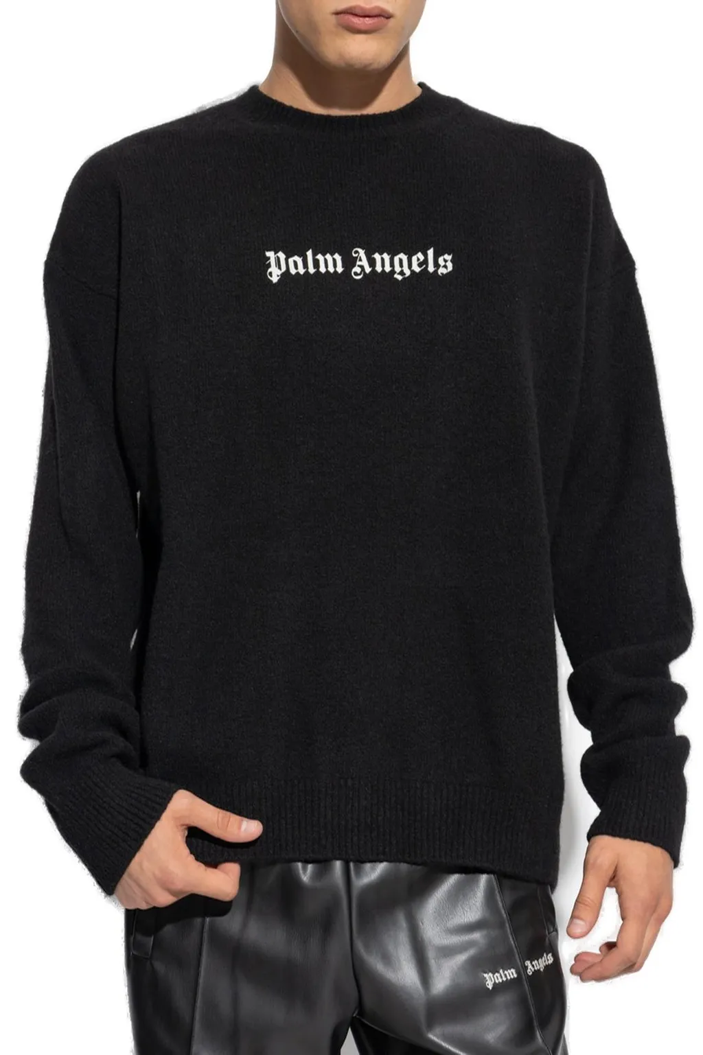 Palm Angels Logo Embroidered Crewneck Jumper
