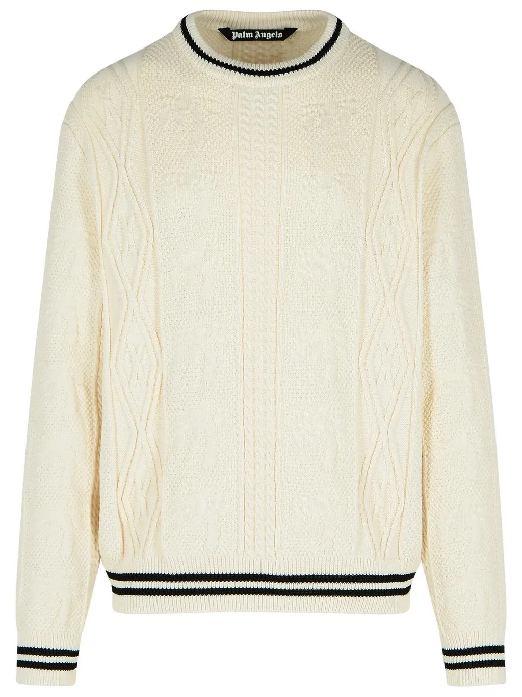 Palm Angels Curved-Logo Knitted Jumper