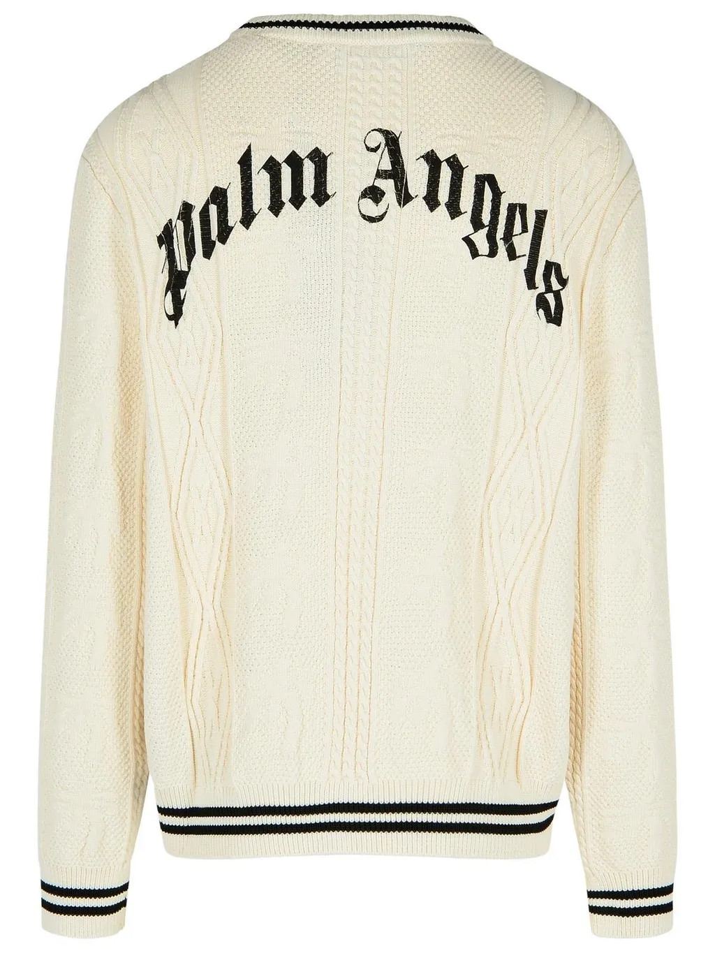Palm Angels Curved-Logo Knitted Jumper