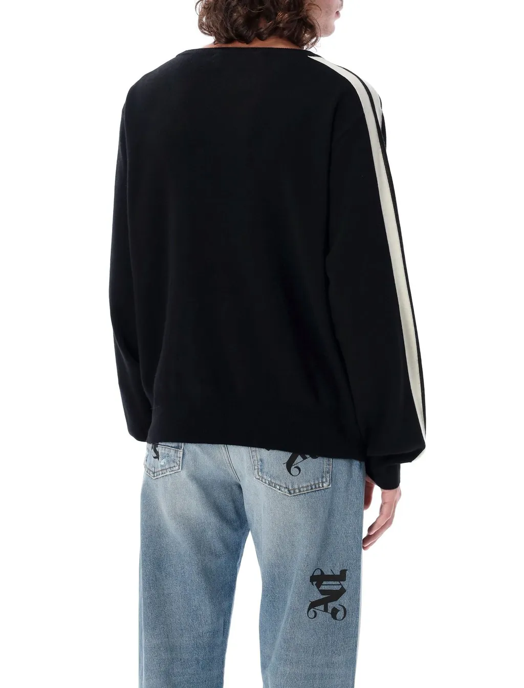 Palm Angels Monogram Embroidered Knitted Jumper