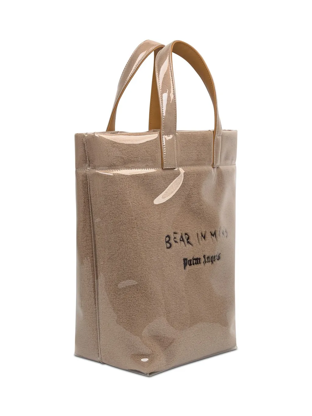 Palm Angels Bear In Mind Logo Embroidered Tote Bag