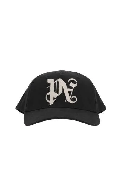 Palm Angels Logo Embroidered Baseball Cap