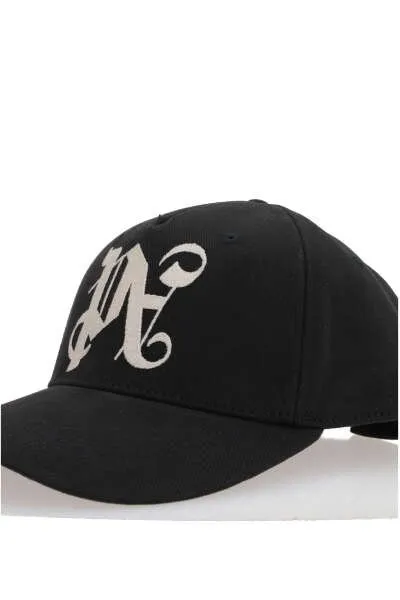 Palm Angels Logo Embroidered Baseball Cap