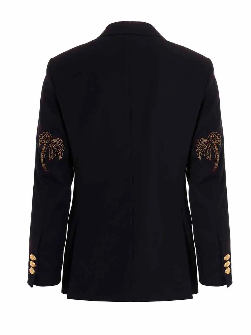 Palm Angels Palm Embroidered Double-Breasted Blazer