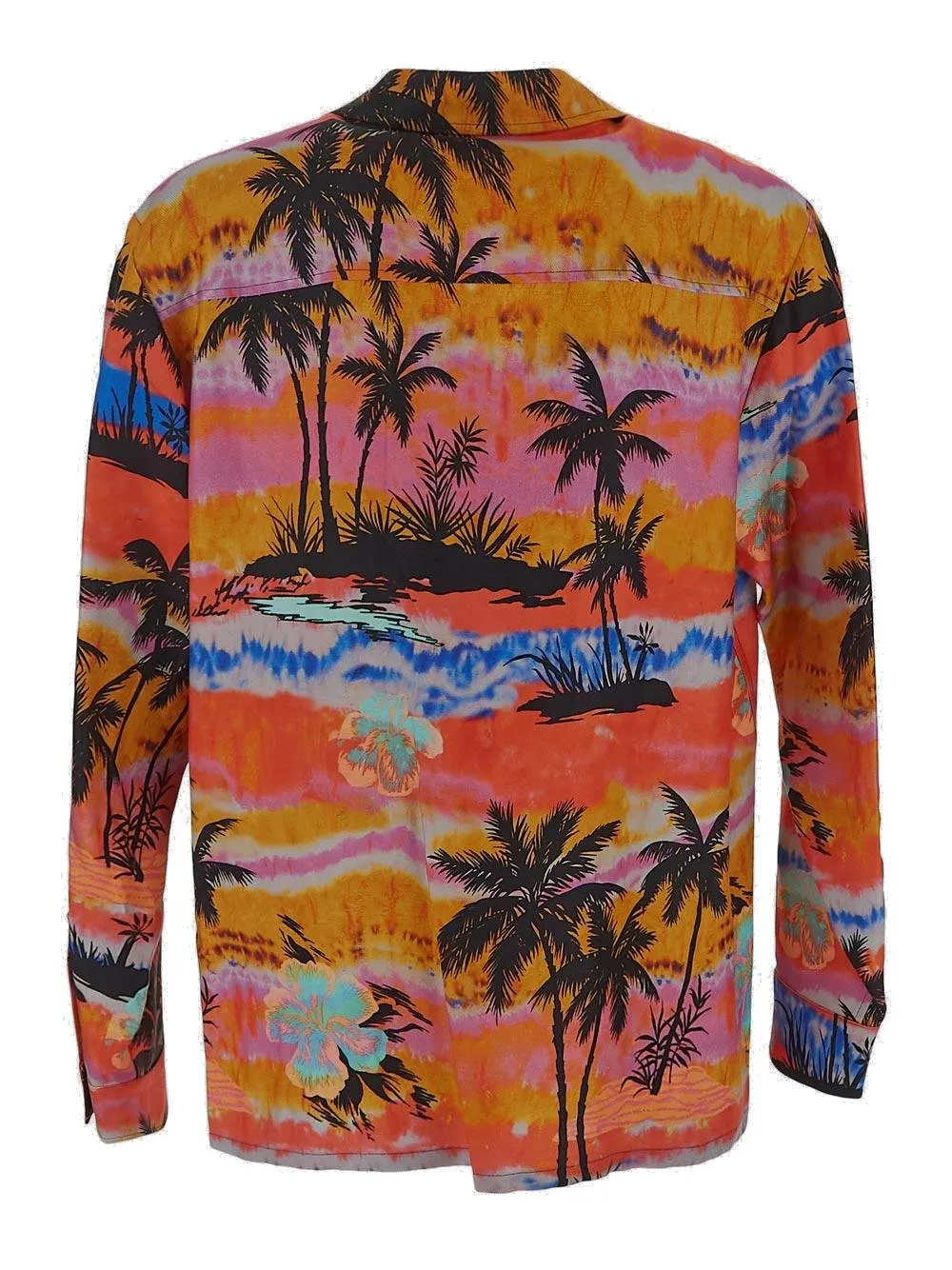 Palm Angels All-Over Palm Printed Buttoned Shirt