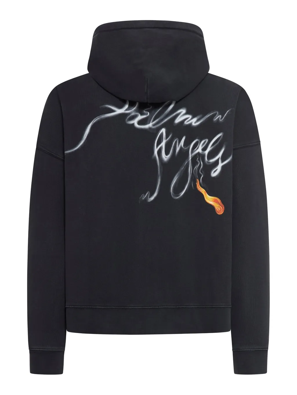 Palm Angels Back Foggy Logo Printed Hoodie