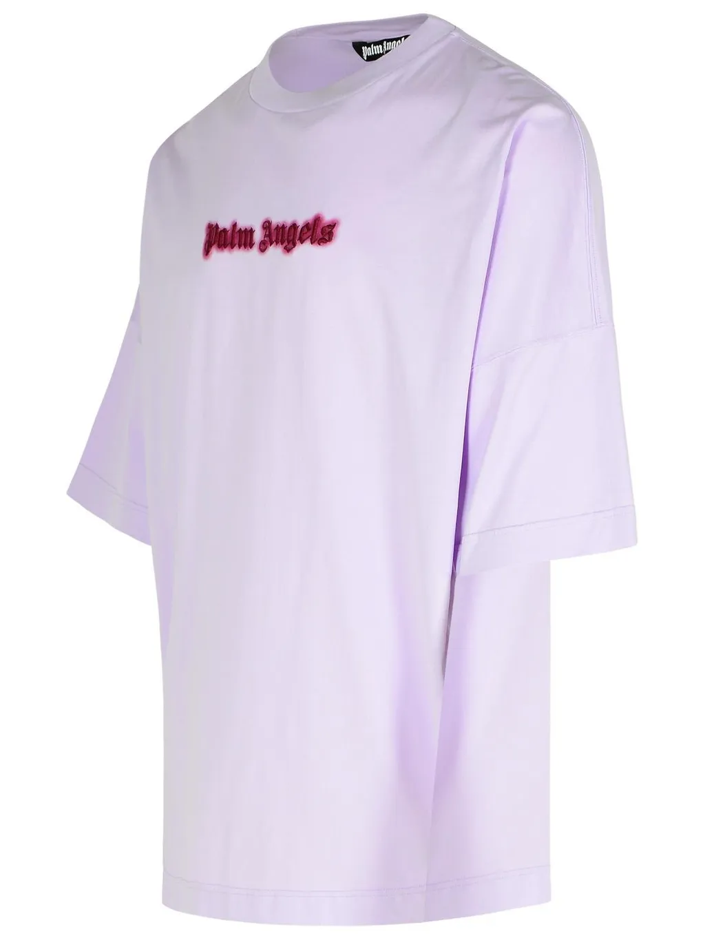 Palm Angels Logo Embroidered Drop Shoulder T-Shirt