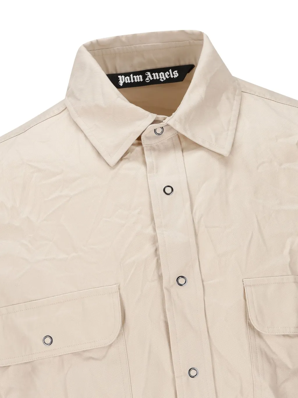 Palm Angels Logo Printed Buttoned Shirt