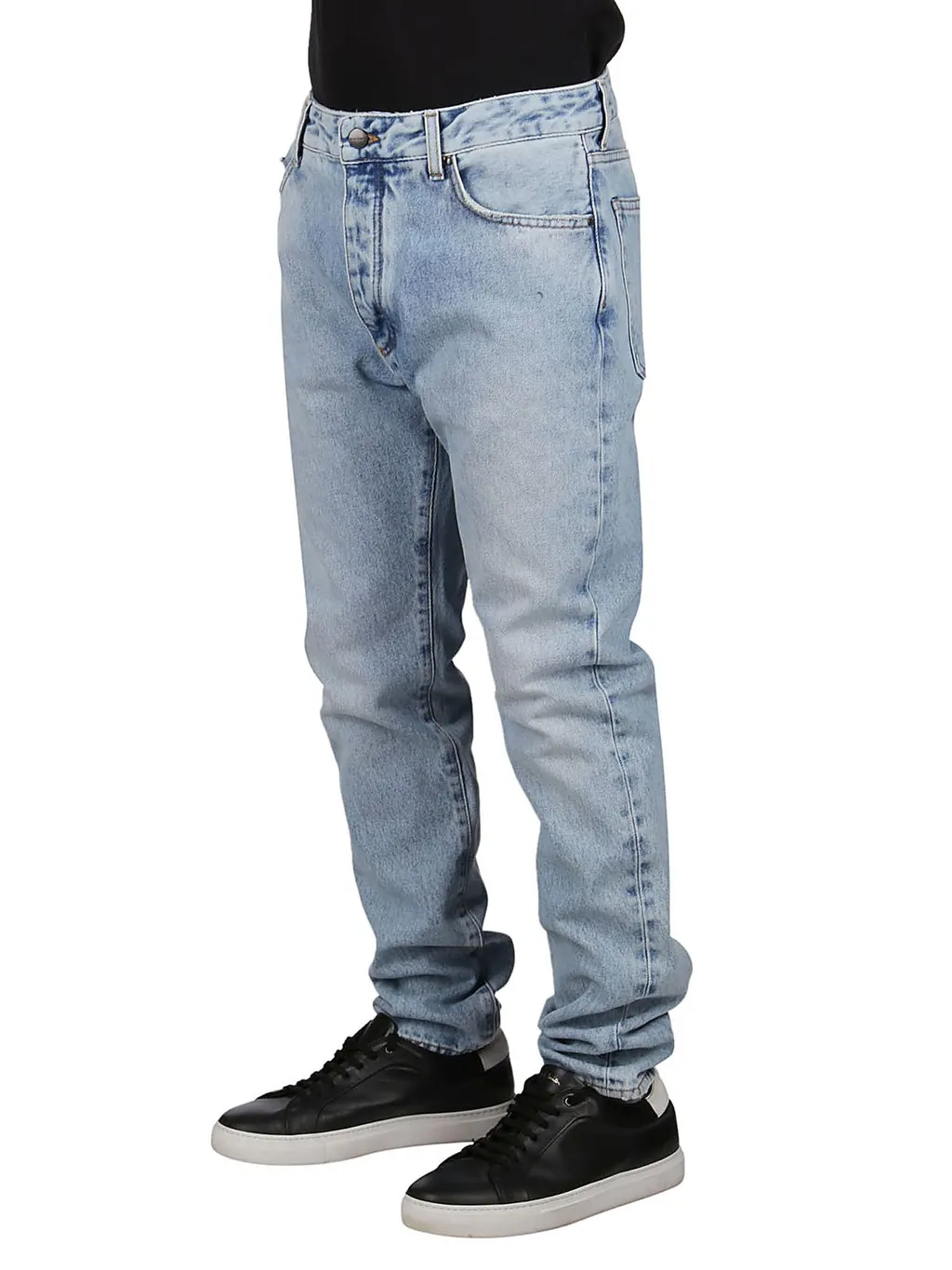 Palm Angels Logo Printed Slim-Fit Jeans
