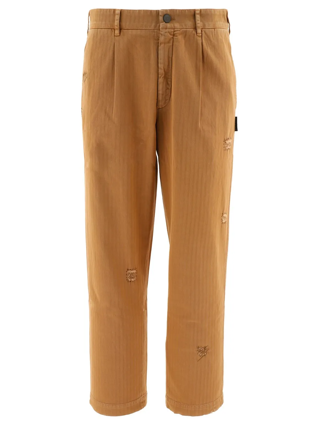 Palm Angels Distressed Straight-Leg Trousers