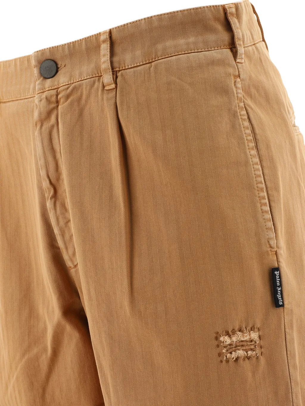Palm Angels Distressed Straight-Leg Trousers