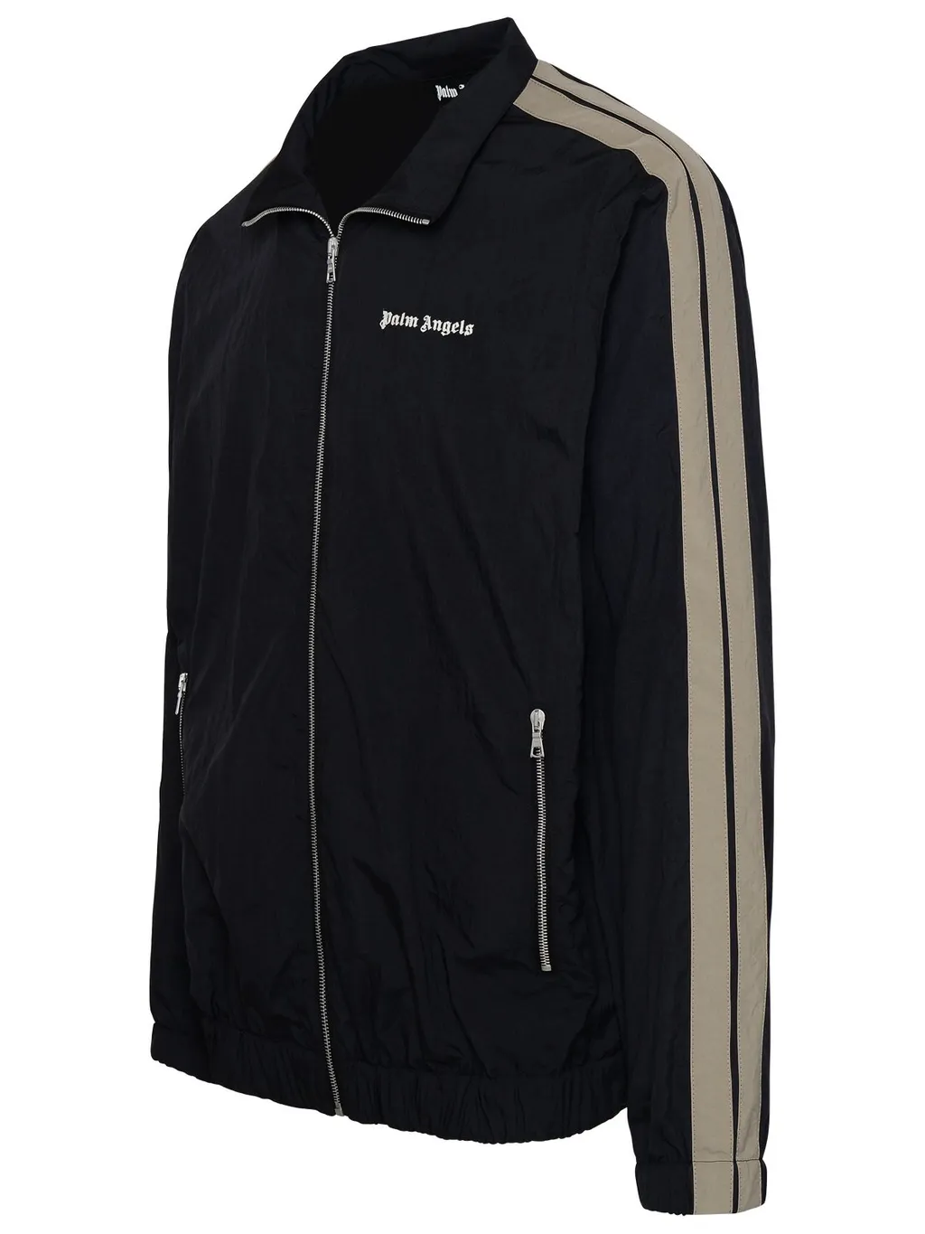 Palm Angels Logo Detailed Zipped Track Jacket