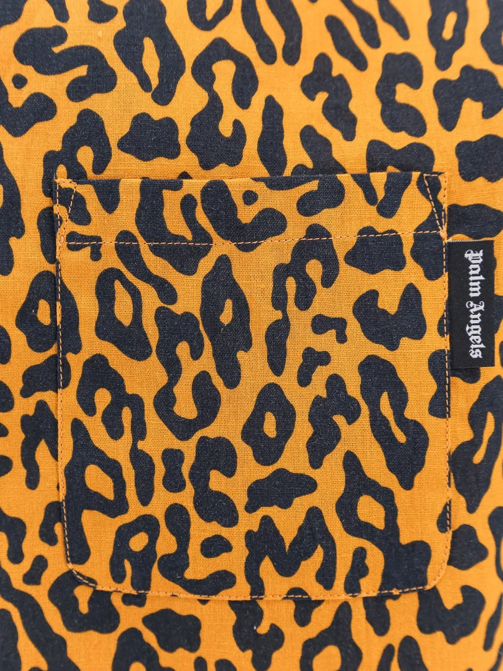 Palm Angels Animal Print Short-Sleeved Shirt