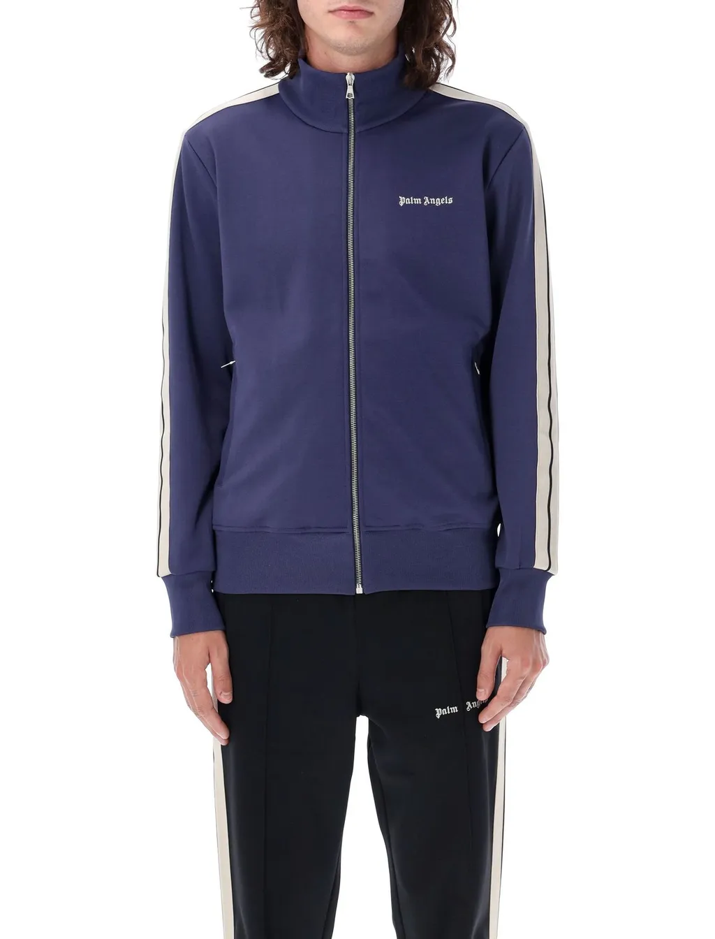 Palm Angels Logo Embroidered Track Jacket