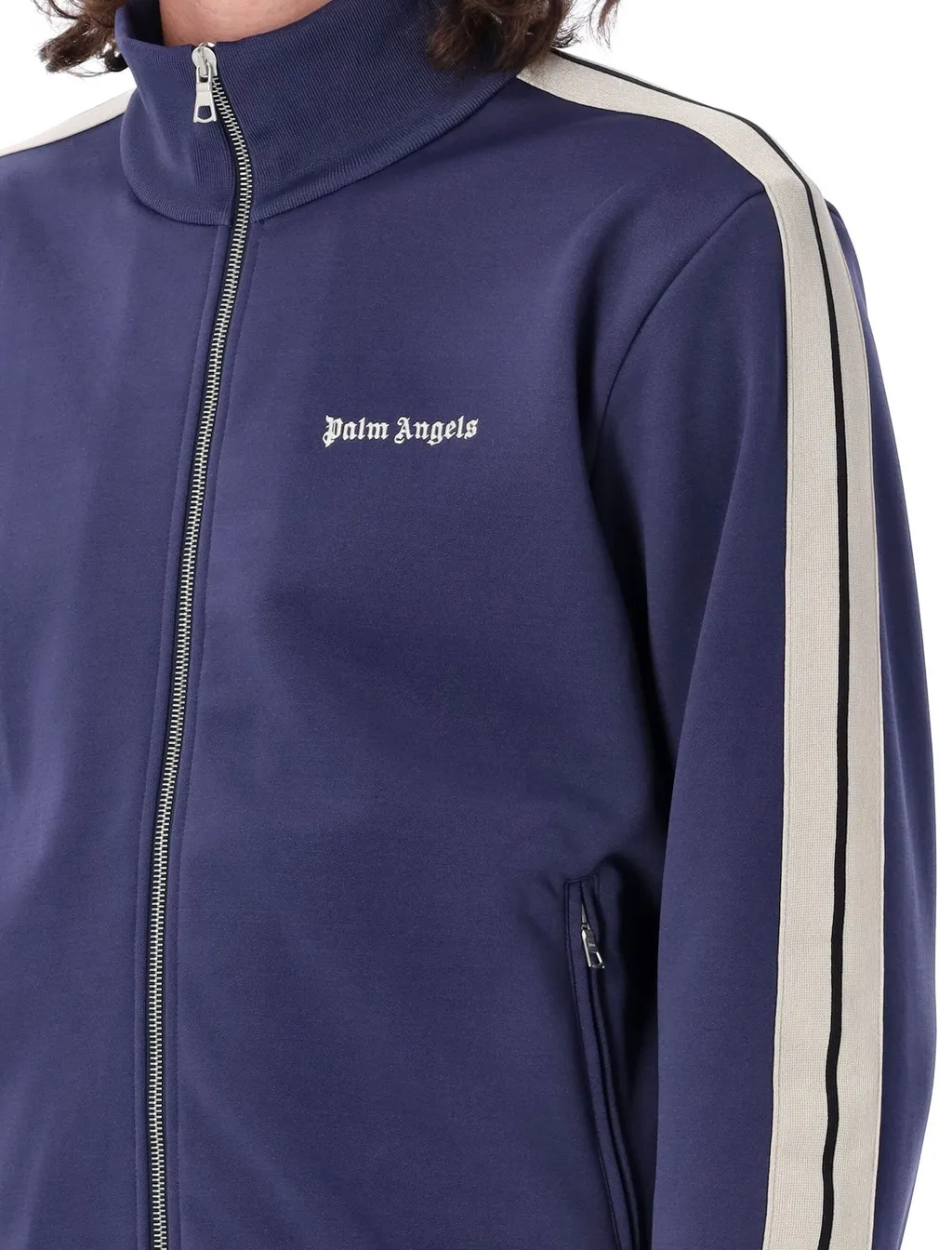 Palm Angels Logo Embroidered Track Jacket